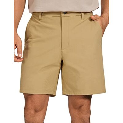 CRZ YOGA Calções de golfe para homem confortáveis para o dia todo, 7/9 polegadas, elásticos leves casuais de trabalho frente plana calções com bolsos Elasticidad Aceptable, Antiarrugas, Casual, Frente Plano, Bolsillos, Pantalones Cortos Hombre CRZ YOGA Calções de golfe para homem confortáveis para o dia todo, 7/9 polegadas, elásticos leves casuais de trabalho frente plana calções com bolsos Elasticidad Aceptable, Antiarrugas, Casual, Frente Plano, Bolsillos, Pantalones Cortos Hombre