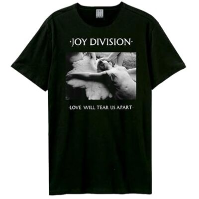 Amplified T-shirt unissexo Joy Division Love Will Tear Us Apart, cinzento escuro, L Amplified T-shirt unissexo Joy Division Love Will Tear Us Apart, cinzento escuro, L