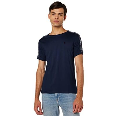Tommy Hilfiger T-shirt para homem Rn Tee Ss com gola redonda Tommy Hilfiger T-shirt para homem Rn Tee Ss com gola redonda