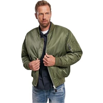 Brandit MA1 Homem Casaco Bomber Preto, Azeitona, XXL Brandit MA1 Homem Casaco Bomber Preto, Azeitona, XXL