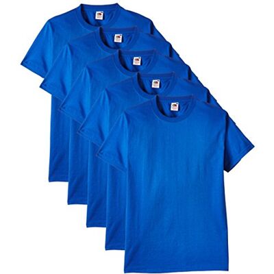 Fruit of the Loom Heavy Cotton tee Shirt 5 Pack Camiseta Hombre (Pack de 1) Fruit of the Loom Heavy Cotton tee Shirt 5 Pack Camiseta Hombre (Pack de 1)