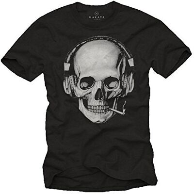 MAKAYA T-shirts caveiras homem MAKAYA T-shirts caveiras homem