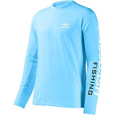Bassdash T-shirts de pesca para homem proteção solar UV UPF 50+ t-shirt de manga comprida Bassdash T-shirts de pesca para homem proteção solar UV UPF 50+ t-shirt de manga comprida