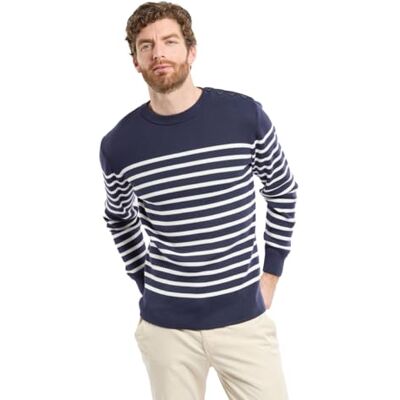 Armor Lux Pull Marin Groix Homme camisola para homem, Azul (6TQ Navire/Milk 6TQ) Armor Lux Pull Marin Groix Homme camisola para homem, Azul (6TQ Navire/Milk 6TQ)