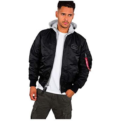 Alpha Ma-1 D-tec Casaco Bomber para homem (embalagem de 1), Preto (Black 03), 3XL Alpha Ma-1 D-tec Casaco Bomber para homem (embalagem de 1), Preto (Black 03), 3XL