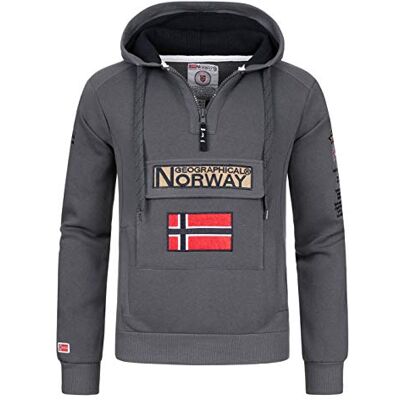 Geographical Norway Men camisola homem com capuz bolso canguru para homens camisola camisolas manga comprida roupa para homem primavera verão outono inverno (cinzento escuro L) Geographical Norway Men camisola homem com capuz bolso canguru para homens camisola camisolas manga comprida roupa para homem primavera verão outono inverno (cinzento escuro L)
