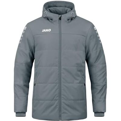 JAKO Coach Team casaco com capuz treinador para homem, cinzento JAKO Coach Team casaco com capuz treinador para homem, cinzento