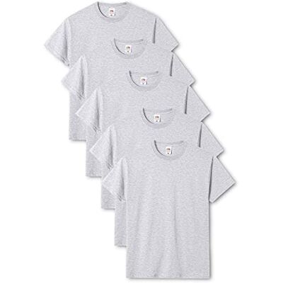 Fruit of the Loom T-shirt original para homem (embalagem de 5) Fruit of the Loom T-shirt original para homem (embalagem de 5)