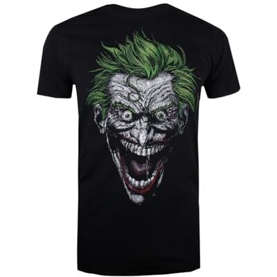 DC Comics Camisa masculina para Joker, Preto (Black Blk), Médio DC Comics Camisa masculina para Joker, Preto (Black Blk), Médio