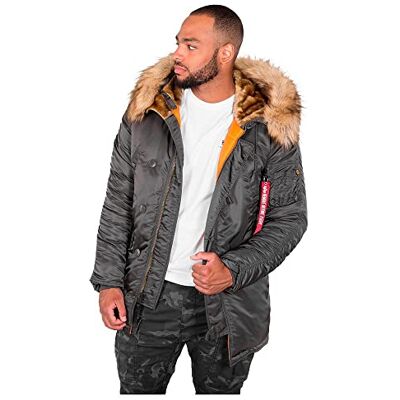 Alpha N3B VF 59 Casaco, Cinza (Greyblack 136), XL para Homem Alpha N3B VF 59 Casaco, Cinza (Greyblack 136), XL para Homem