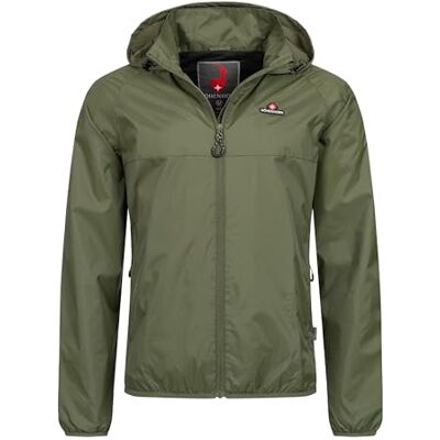 Höhenhorn Rigi Casaco de chuva para homem Casaco de chuva Outdoor Rain Casual Casaco com capuz de chuva, verde, M Höhenhorn Rigi Casaco de chuva para homem Casaco de chuva Outdoor Rain Casual Casaco com capuz de chuva, verde, M
