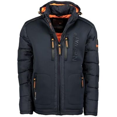 Geographical Norway Beachwood Men Casaco Para Homem Resistente ao Vento Jaqueta Acolchoada de Calor Jaqueta com Forro Impermeável Exterior, Marinha, XL Geographical Norway Beachwood Men Casaco Para Homem Resistente ao Vento Jaqueta Acolchoada de Calor Jaqueta com Forro Impermeável Exterior, Marinha, XL