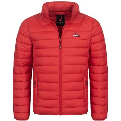 Höhenhorn Balmhorn Casaco acolchoado com capuz para homem, de meia-estação, Vermelho, 3XL Höhenhorn Balmhorn Casaco acolchoado com capuz para homem, de meia-estação, Vermelho, 3XL