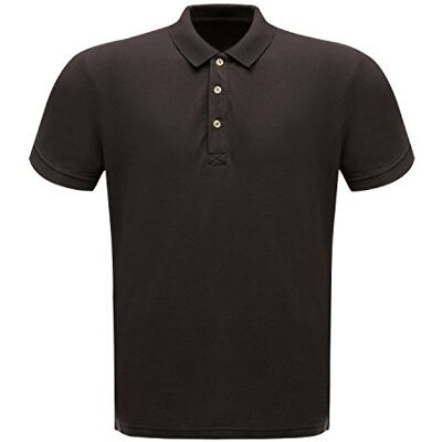 Regatta Classic 65/35 3 Botões Placa Polo Camisa T-Shirts/Pólos/Casacos para Homem (Pack de 1), Preto Regatta Classic 65/35 3 Botões Placa Polo Camisa T-Shirts/Pólos/Casacos para Homem (Pack de 1), Preto