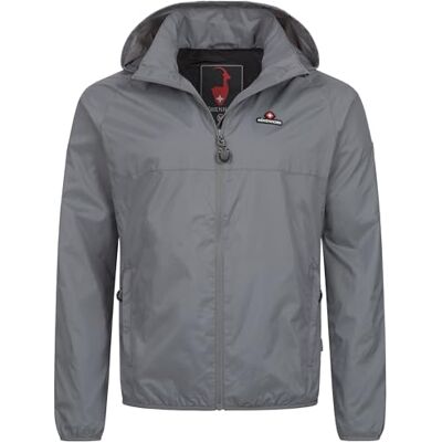 Höhenhorn Rigi Casaco de chuva para homem Casaco de chuva Outdoor Rain Casual Casaco com capuz para chuva, cinzento, L Höhenhorn Rigi Casaco de chuva para homem Casaco de chuva Outdoor Rain Casual Casaco com capuz para chuva, cinzento, L