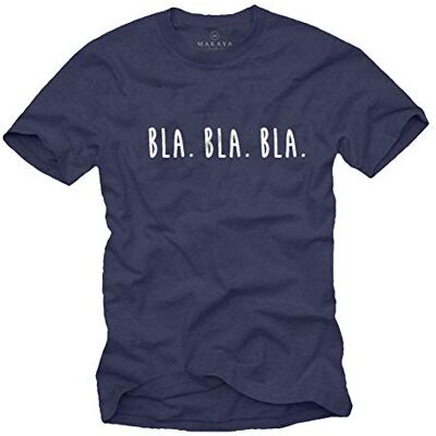 MAKAYA T-shirts engraçadas com frases para homens BLA BLA BLA MAKAYA T-shirts engraçadas com frases para homens BLA BLA BLA