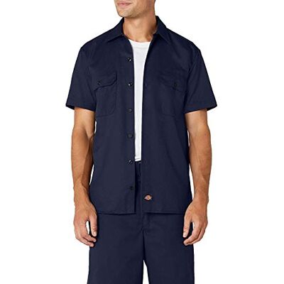Dickies Mangas curtas para homem e trabalho curto branco, Azul marinho (Navy), XXL Dickies Mangas curtas para homem e trabalho curto branco, Azul marinho (Navy), XXL