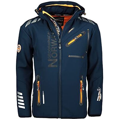 Geographical Norway Royaute Men Distribrands Casaco Softshell impermeável para homem Casaco respirável com capuz para exteriores táticos inverno à prova de vento, M Geographical Norway Royaute Men Distribrands Casaco Softshell impermeável para homem Casaco respirável com capuz para exteriores táticos inverno à prova de vento, M