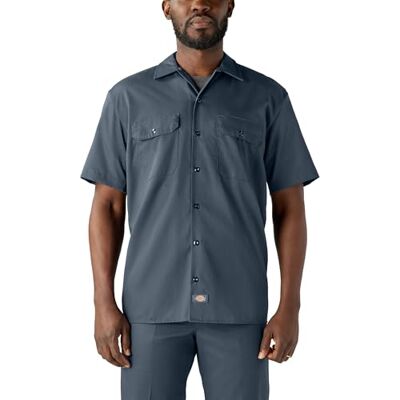 Dickies Camisa para homem, cor azul (Air Force), tamanho S Dickies Camisa para homem, cor azul (Air Force), tamanho S