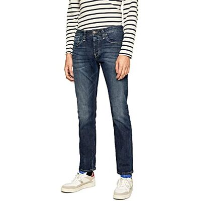 Pepe Jeans Cash Calças de ganga Straight para homem, 29 W/32 L Pepe Jeans Cash Calças de ganga Straight para homem, 29 W/32 L