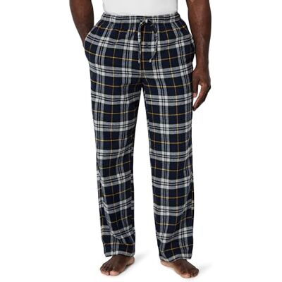 Amazon Essentials Calça de Pijama de Flanela Respirável (Disponível em Tamanhos Grandes e Altos) Homem, Amarelo Preto Xadrez Escocês, XL Amazon Essentials Calça de Pijama de Flanela Respirável (Disponível em Tamanhos Grandes e Altos) Homem, Amarelo Preto Xadrez Escocês, XL