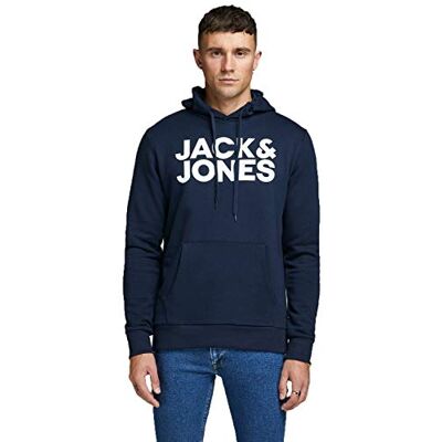 JACK & JONES Jjecorp Logo Sweat Hood Noos, Capuz para homem XL Azul (Navy Blazer Detail: Reg Fit 19). JACK & JONES Jjecorp Logo Sweat Hood Noos, Capuz para homem XL Azul (Navy Blazer Detail: Reg Fit 19).