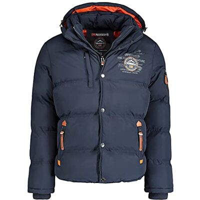 Geographical Norway Verveine Men Distribrands Casaco com capuz para homem, casaco de manga comprida casaco de inverno para homem casaco de exterior com forro acolchoado Geographical Norway Verveine Men Distribrands Casaco com capuz para homem, casaco de manga comprida casaco de inverno para homem casaco de exterior com forro acolchoado