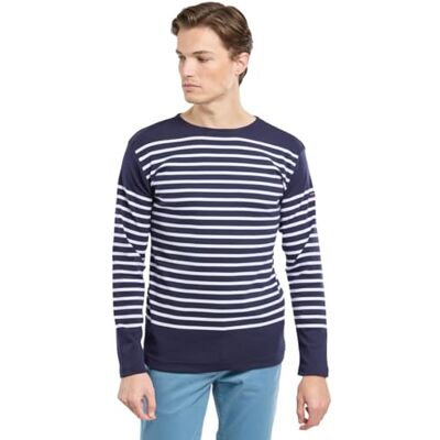 Armor Lux Marinière Amiral Héritage t-shirt para homem, Navire/branco, M Armor Lux Marinière Amiral Héritage t-shirt para homem, Navire/branco, M