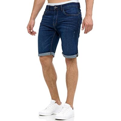 Indicode Corrente para homem, calções de ganga com 5 bolsos Blue M Indicode Corrente para homem, calções de ganga com 5 bolsos Blue M
