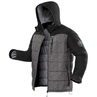 ATLAS FOR MEN Casaco de inverno para homem plumas acolchoada estilo de calor impermeável capuz forrado Disponível em tamanhos grandes do M até 5XL ATLAS FOR MEN Casaco de inverno para homem plumas acolchoada estilo de calor impermeável capuz forrado Disponível em tamanhos grandes do M até 5XL