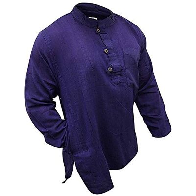 SHOPOHOLIC FASHION Peso Leve Festival Hippie Camisa de Avô, Roxo e amarelo:, L SHOPOHOLIC FASHION Peso Leve Festival Hippie Camisa de Avô, Roxo e amarelo:, L