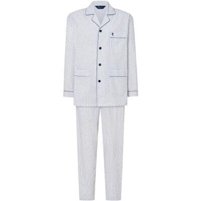 El Búho Nocturno Pijama homem comprido duas peças clássico veludo mistura camisola casaco botões menos rugas tamanhos grandes hospital 65% poliéster, 35% algodão, pijama 1401, XL El Búho Nocturno Pijama homem comprido duas peças clássico veludo mistura camisola casaco botões menos rugas tamanhos grandes hospital 65% poliéster, 35% algodão, pijama 1401, XL