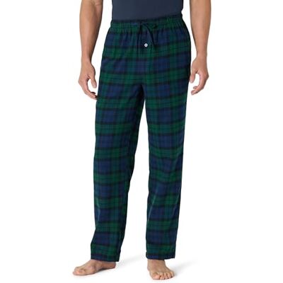 Amazon Essentials Flannel Pajama Pant, parte inferior do pijama para homem, verde (Black Watch Plaid), XL Amazon Essentials Flannel Pajama Pant, parte inferior do pijama para homem, verde (Black Watch Plaid), XL