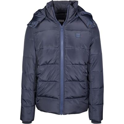 Urban Classics Casaco Puffer com Capuz para Homem, Casaco de Meia-Temporada, Preto, Azul (Blue Navy) Urban Classics Casaco Puffer com Capuz para Homem, Casaco de Meia-Temporada, Preto, Azul (Blue Navy)