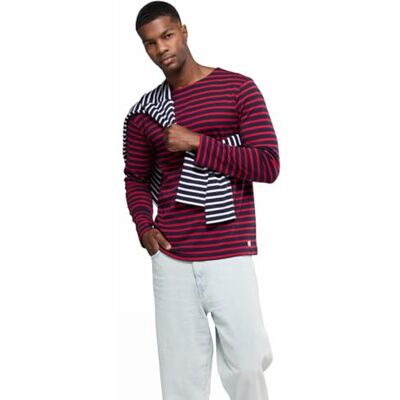 Armor Lux Houat Camisola para homem, Multicolor (455 Navire/Braise 455 Navire/Braise), L Armor Lux Houat Camisola para homem, Multicolor (455 Navire/Braise 455 Navire/Braise), L