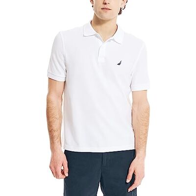 Nautica Camisa polo clássica Short Sleeve Solid camisa polo homem Nautica Camisa polo clássica Short Sleeve Solid camisa polo homem