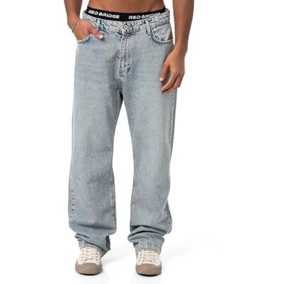 RED BRIDGE Calças de ganga soltas para homem, azul claro RED BRIDGE Calças de ganga soltas para homem, azul claro