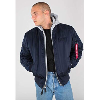 Alpha Casaco para homem, Azul (Rep.Blue 07), L Alpha Casaco para homem, Azul (Rep.Blue 07), L