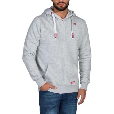 riverso RIVNoah Moletom de algodão com capuz e zíper para homem, básico, liso (tamanhos S, M, L, XL, 2XL, 3XL, 4XL, 5XL), cor preto riverso RIVNoah Moletom de algodão com capuz e zíper para homem, básico, liso (tamanhos S, M, L, XL, 2XL, 3XL, 4XL, 5XL), cor preto