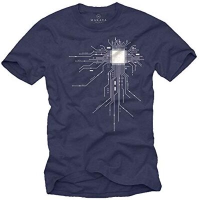 MAKAYA T-shirt Friki homem CPU MAKAYA T-shirt Friki homem CPU