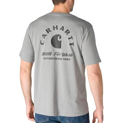 Carhartt Irvine 107317 T-shirt de trabalho descontraída para homem Carhartt Irvine 107317 T-shirt de trabalho descontraída para homem