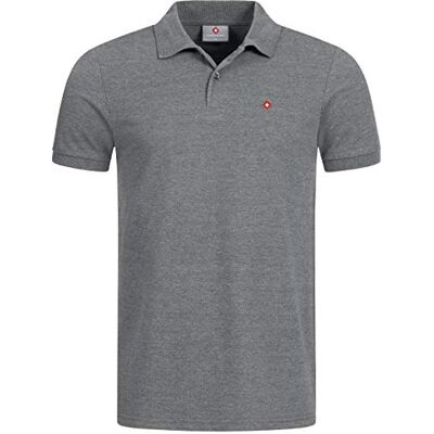 Höhenhorn Waliss Camisa polo masculina, corte regular, cinzento, 3XL Höhenhorn Waliss Camisa polo masculina, corte regular, cinzento, 3XL