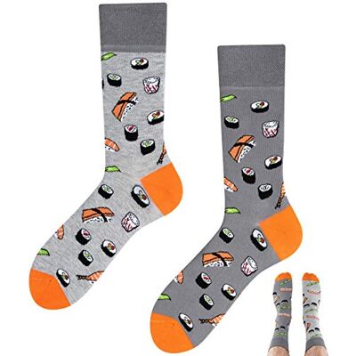 TODO Cores Casual Mix & Match Meias para sushi, multicoloridas, loucas, multicoloridas Sushi. 33-36 BR TODO Cores Casual Mix & Match Meias para sushi, multicoloridas, loucas, multicoloridas Sushi. 33-36 BR