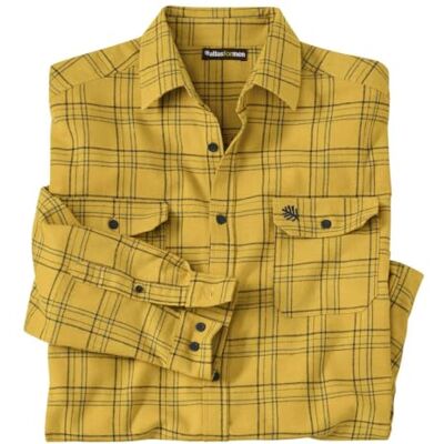 ATLAS FOR MEN Camisa xadrez de flanela homem confortável e quente corte folgado Disponível em tamanhos grandes do M ao 5XL ATLAS FOR MEN Camisa xadrez de flanela homem confortável e quente corte folgado Disponível em tamanhos grandes do M ao 5XL