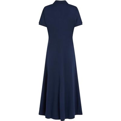 Tommy Hilfiger Vestido tipo polo mulher Lyocell Midi, azul (dark night navy), S Tommy Hilfiger Vestido tipo polo mulher Lyocell Midi, azul (dark night navy), S