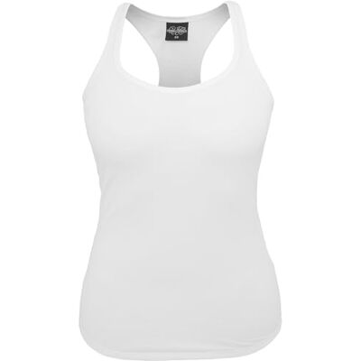 Urban Classics T-shirt de alças para mulher em camisola, top sem mangas para mulher, blusa de verão disponível em várias cores e tamanhos XS 5XL, Branco, Pequeno Urban Classics T-shirt de alças para mulher em camisola, top sem mangas para mulher, blusa de verão disponível em várias cores e tamanhos XS 5XL, Branco, Pequeno