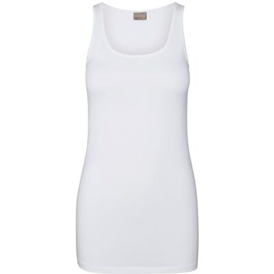 VERO MODA Vmmaxi My Soft Long Tank Top Noos, T-shirt sem mangas para mulher, branco (Bright White), XS VERO MODA Vmmaxi My Soft Long Tank Top Noos, T-shirt sem mangas para mulher, branco (Bright White), XS