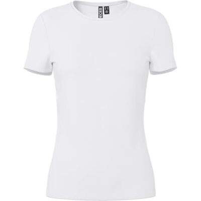 PIECES Pcsirene tee Noos t-shirt para mulher, Branco (Bright White), L PIECES Pcsirene tee Noos t-shirt para mulher, Branco (Bright White), L