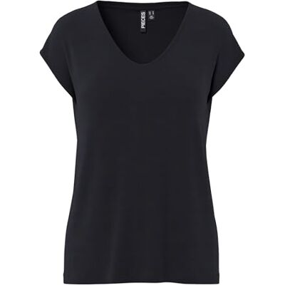 PIECES Pckamala Tee Noos BC T-shirt de mulher (pacote de 1), Preto, XL PIECES Pckamala Tee Noos BC T-shirt de mulher (pacote de 1), Preto, XL