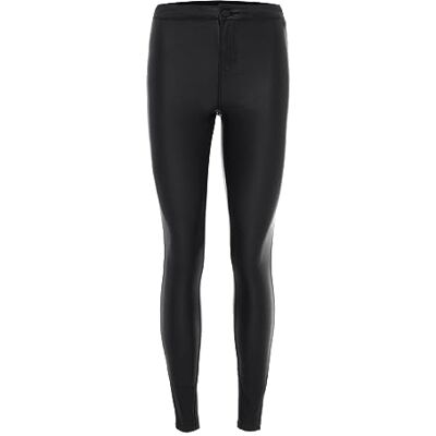 Noisy May NOS DE Nmella Super HW Coated Pants Noos Calças, pretos (Black Black), 38 /L34 (Tamanho do fabricante: M) para mulher, Preto (preto preto) Noisy May NOS DE Nmella Super HW Coated Pants Noos Calças, pretos (Black Black), 38 /L34 (Tamanho do fabricante: M) para mulher, Preto (preto preto)